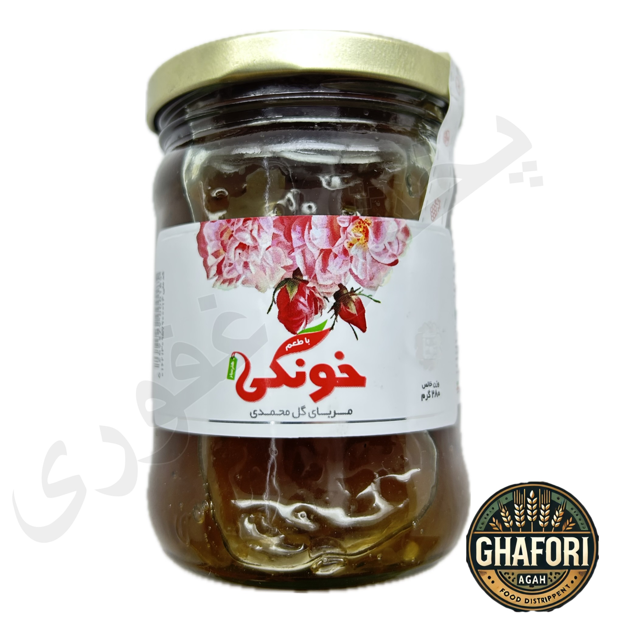 مربا گل محمدی کوچک طعم خونگی