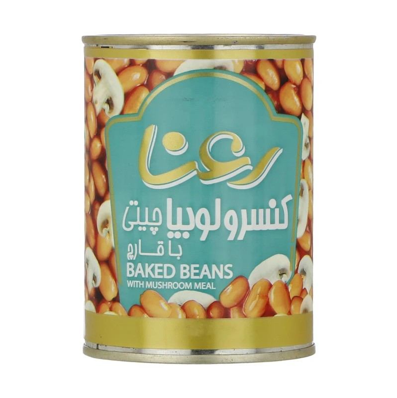 کنسرو لوبیا چیتی با قارچ رعنا